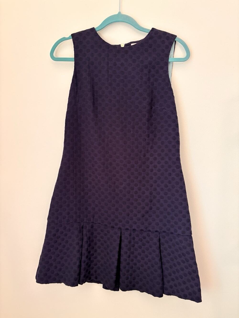 STS Sail to Sable Women's Navy Crew Neck Sleeveless Shift Cotton Dress Size 2